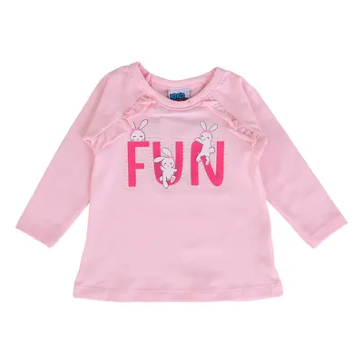 Blusa Manga Longa Kiko E Kika Estampa Fun Com Babados