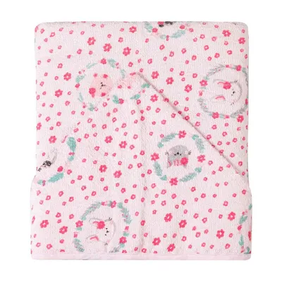 Toalha Felpuda Papi Karinho Capuz Estampa Amiguinhos Toalha Felpuda Papi Karinho Capuz Estampa Amiguinhos