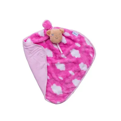 Naninha De Microfibra Nuvem Rosa Baby Joy Naninha De Microfibra Nuvem Rosa Baby Joy