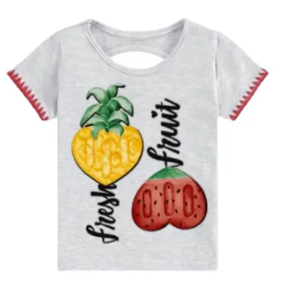 Conjunto Kyly Blusa Manga Curta Aplicação Fresh Fruit + Short Conjunto Kyly Blusa Manga Curta Aplicação Fresh Fruit + Short