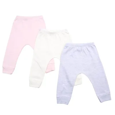 Kit Mijão Sem Pé Junkes Baby Básico Em Suedine - 03 Peças