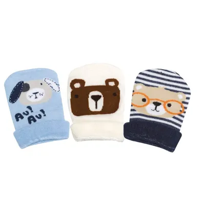 Kit Touca Bebê Duck Estampa Bichos - 03 Peças Kit Touca Bebê Duck Estampa Bichos - 03 Peças