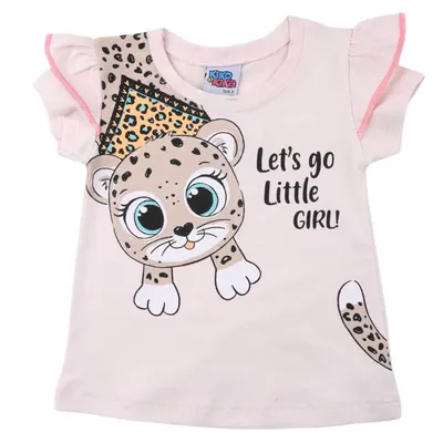 Conjunto Bebê Kiko E Kika Blusa Lets Go + Saia Estampada