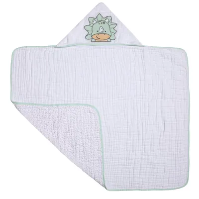 Toalha Soft Capuz De Centro Papi Friends Bordado Dino Toalha Soft Capuz De Centro Papi Friends Bordado Dino