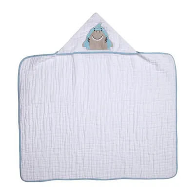 Toalha Soft Capuz De Centro Papi Friends Bordado Tubarão Toalha Soft Capuz De Centro Papi Friends Bordado Tubarão