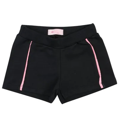Shorts Infantil Color Mini Cós Elástico Detalhe Listras Shorts Infantil Color Mini Cós Elástico Detalhe Listras