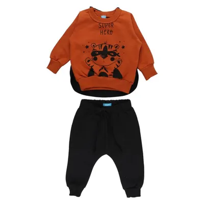 Conjunto Moletom Bebê Din Don Blusão Super Herói + Calça