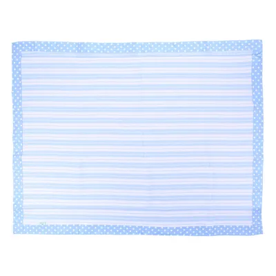 Cobertor Texnew Listrado Azul Menino Cobertor Texnew Listrado Azul Menino
