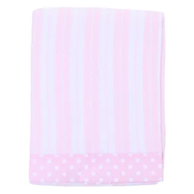Cobertor Texnew Listrado Rosa Menina Cobertor Texnew Listrado Rosa Menina