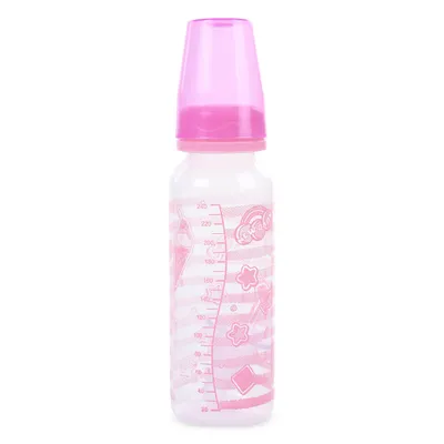 Mamadeira New Baby Plus Bico Pvc Decorada 240ml
