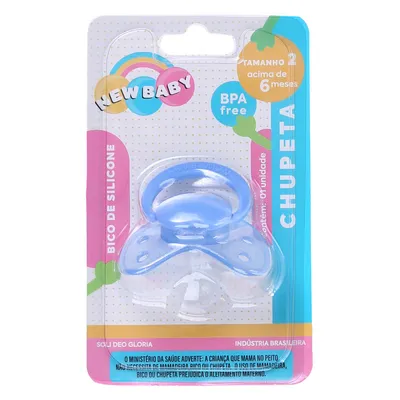 Chupeta New Baby Borboleta Pop Silicone Fase 2