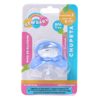 Chupeta New Baby Borboleta Pop Silicone Fase 2
