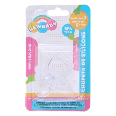 Chupeta New Baby Soft Silicone Assimétrico Fase 2