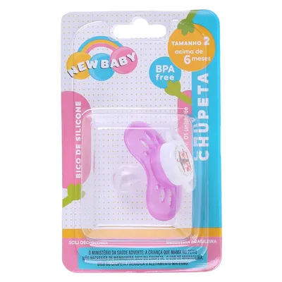 Chupeta New Baby Ventilada Silicone Fase 2