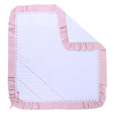 Manta Bordados Alexandra Faixa Coração Com Babado Manta Bordados Alexandra Faixa Coração Com Babado