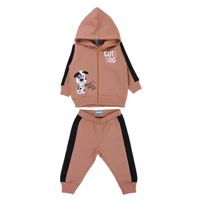 Conjunto Bebê Din Don Capuz Moletom Cute Dog
