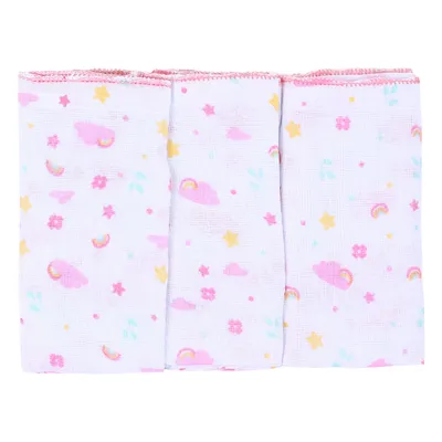 Kit Pano De Boca Incomfral Luxo Estampado 03 Unidades