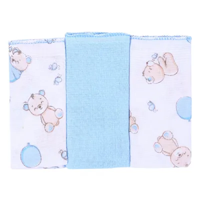 Pano De Boca Incomfral Bambi 03 Peças Estampa Urso Balão