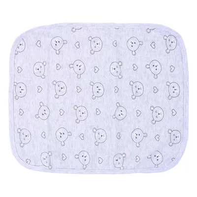 Kit Pano De Boca Incomfral Bublim Com Puff Ursos - 03 Peças Kit Pano De Boca Incomfral Bublim Com Puff Ursos - 03 Peças