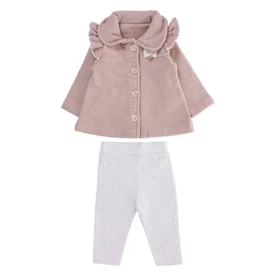 Conjunto Bebê Kiki Casaco Babado No Ombro Conjunto Bebê Kiki Casaco Babado No Ombro