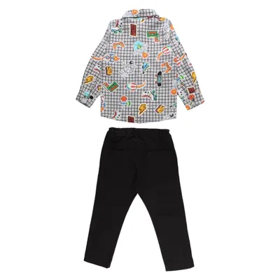 Conjunto Infantil Kookabu Camiseta Estampado + Calça Sarja