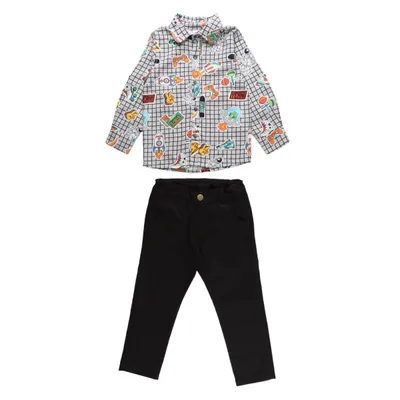 Conjunto Infantil Kookabu Camiseta Estampado + Calça Sarja