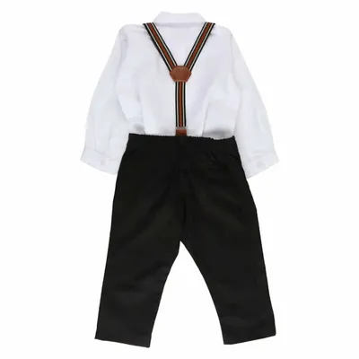 Conjunto Bebê Din Don Camisa Com Gravata E Bolso + Calça Conjunto Bebê Din Don Camisa Com Gravata E Bolso + Calça