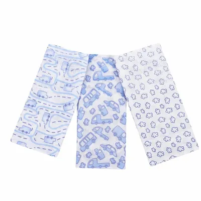 Kit Pano De Boca Minasrey Composê Estampa Carro - 03 Peças Kit Pano De Boca Minasrey Composê Estampa Carro - 03 Peças