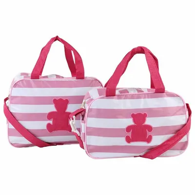 Kit Bolsa Maternidade Mave Com 02 Peças Fofura Com Bordado Kit Bolsa Maternidade Mave Com 02 Peças Fofura Com Bordado
