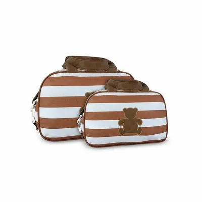 Kit Bolsa Maternidade Mave Com 02 Peças Fofura Com Bordado Kit Bolsa Maternidade Mave Com 02 Peças Fofura Com Bordado