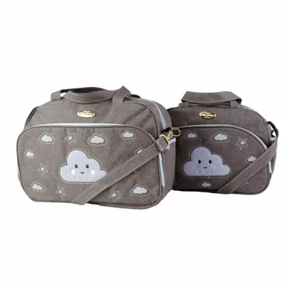 Kit Bolsa Mave Baby Bordado Com 02 Peças