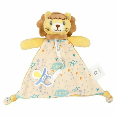 Naninha Pimpolho Com Prendedor De Chupeta Leão Naninha Pimpolho Com Prendedor De Chupeta Leão