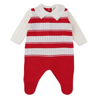 Saída Maternidade Din Don Com 02 Peças Linha Listrada Com Gola