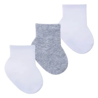 Kit Meia Bebê Pimpolho Unissex Lisa 03 Unidades 00/15