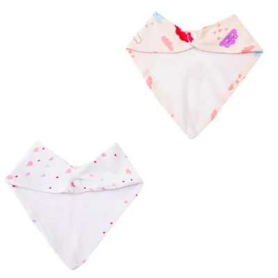 Kit Babador Bandana Papi Malhas Estampa Nuvem - 02 Peças