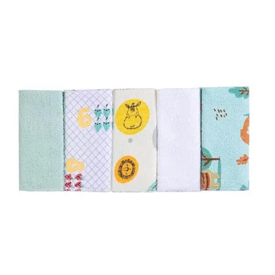 Kit Toalhinha De Boca Papi Karinho Estampada - 05 Unidades