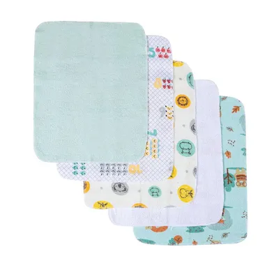 Kit Toalhinha De Boca Papi Karinho Estampada - 05 Unidades Kit Toalhinha De Boca Papi Karinho Estampada - 05 Unidades