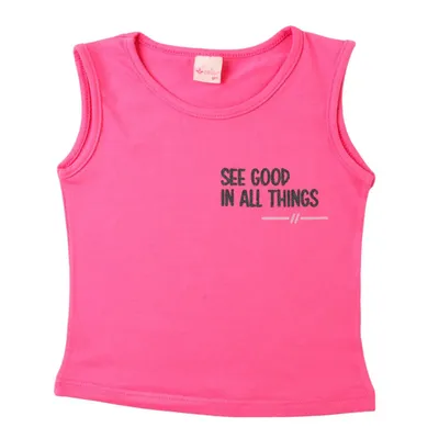 Conjunto Infantil Color Girl Regata + Shorts Saia Com Pochete