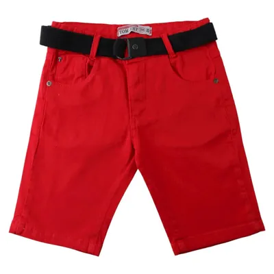 Bermuda Juvenil Tom Ery Sarja Básica Com Cinto Bermuda Juvenil Tom Ery Sarja Básica Com Cinto