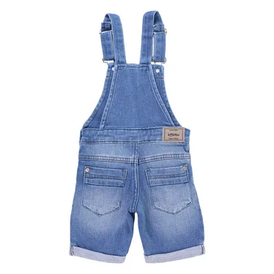 Jardineira Jeans Infantil Kookabu Com Bolso Frontal