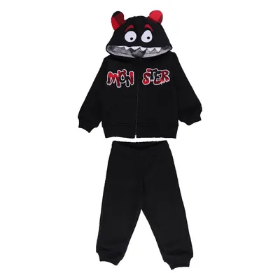 Conjunto Infantil Vrasalon Blusão Detalhe Capuz Monstro + Calça Conjunto Infantil Vrasalon Blusão Detalhe Capuz Monstro + Calça