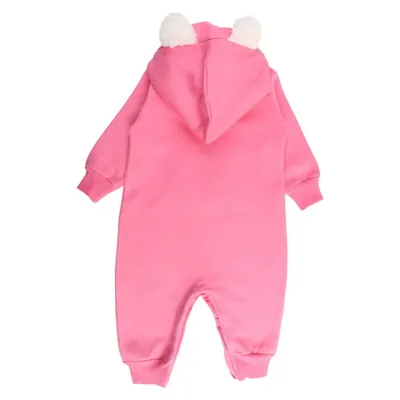 Macacão Longo Bebê Din Don Capuz Ursa