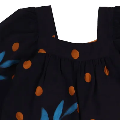 Vestido Manga Longa Infantil Kookabu Estampado Vestido Manga Longa Infantil Kookabu Estampado