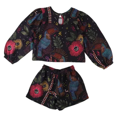 Conjunto Infantil Kookabu Bata Estampada + Shorts