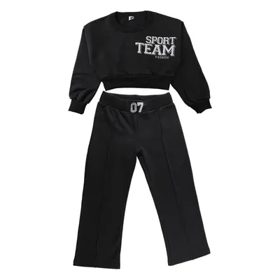 Conjunto Infantil Kookabu Blusão Estampado + Calça Wide Leg