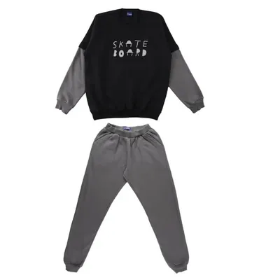 Conjunto Juvenil Okyside Blusão Estampa Skateboard + Calça