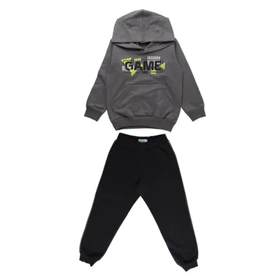 Conjunto Infantil Gijo Blusão Estampa Game + Calça Moletom