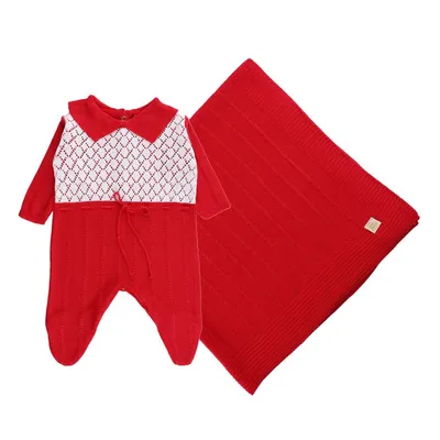 Saída de Maternidade Din Don Em Linho Com Detalhe De Cinto