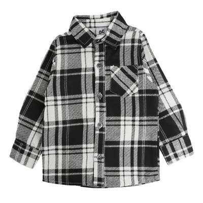 Camisa Manga Longa Infantil Kookabu Xadrez Com Botões Camisa Manga Longa Infantil Kookabu Xadrez Com Botões