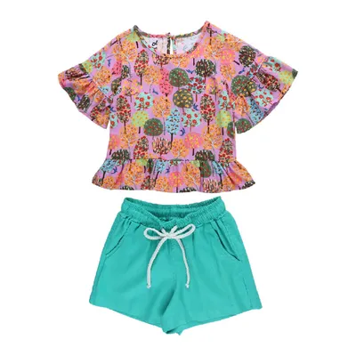 Conjunto Infantil Kookabu Estampa Árvore Conjunto Infantil Kookabu Estampa Árvore